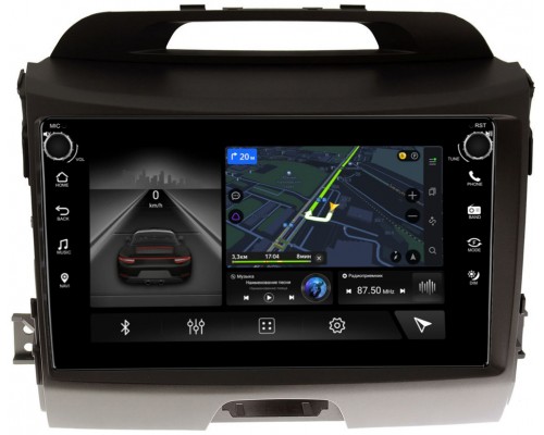 Kia Sportage III 2010-2016 для авто без камеры Canbox M-Line 7891-9071 на Android 10 (4G-SIM, 2/32, DSP, IPS) С крутилками