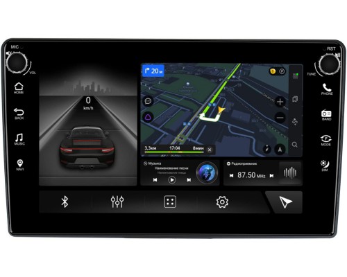 Renault Duster 2015+ (9 дюймов) Canbox 7801-9198 на Android 10 (4G-SIM, 2/32, DSP, IPS) С крутилками