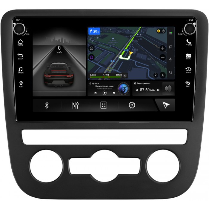 Штатная магнитола Volkswagen Scirocco 2009-2015 Canbox M-Line 7840-9-3591 на Android 10 (4G-SIM, 2/32, DSP, QLed)