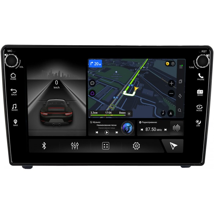 Штатная магнитола Canbox 7804-9-6716 для Peugeot 407 2004-2010 (черная) на Android 10 (4G-SIM, 6/128, DSP, IPS) С крутилками С оптическим выходом