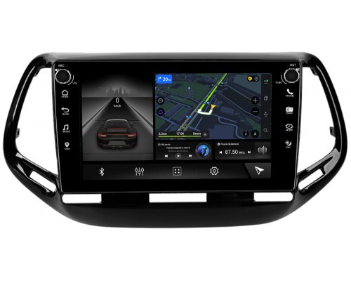 Jeep Compass 2 (2017-2022) Canbox M-Line 7825-10-3500 на Android 10 (4G-SIM, 2/32, DSP, QLed) С крутилками