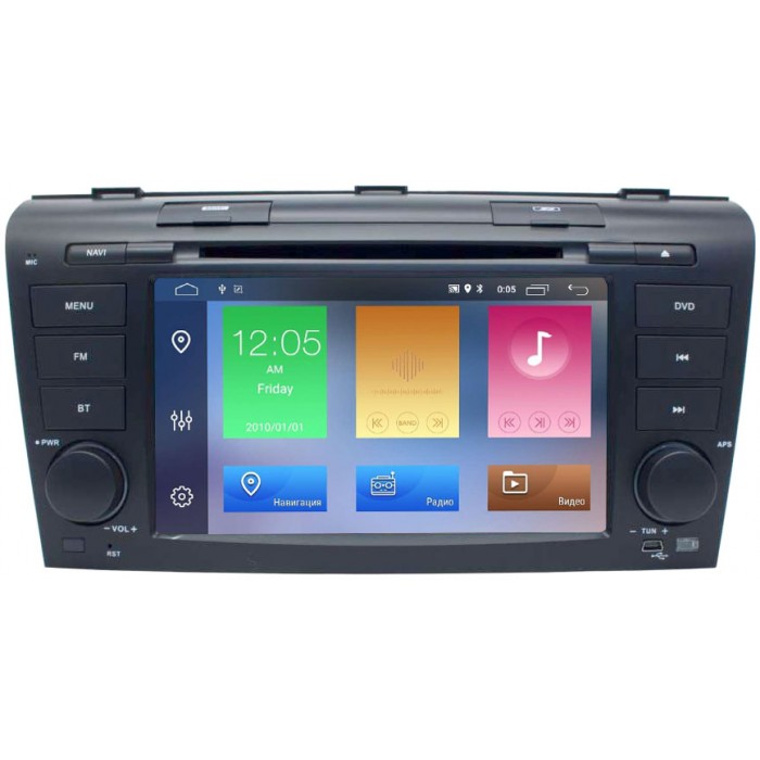 Штатная магнитола Mazda 3 (BK) 2003-2009 Canbox 2727 на Android 9.0 MTK-L