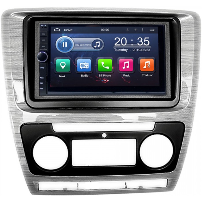 Магнитола в штатное место 2 din Skoda Octavia II (A5) 2004-2013 глянец (с климат-контролем) Canbox 3251-RP-11-042-392 Android 9 2/32GB