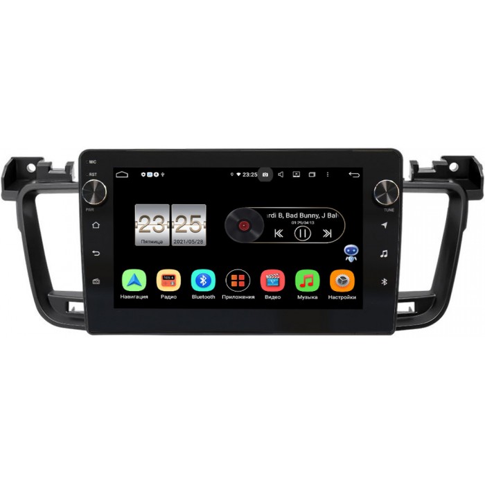 Штатная магнитола Peugeot 508 I 2011-2018 Canbox BPX609-9-271 на Android 10 (4/64, DSP, IPS, с голосовым ассистентом, с крутилками)