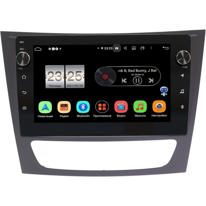 Штатная магнитола Mercedes E-klasse (W211) 2002-2009, CLS-klasse (C219) Canbox BPX409-9-451 на Android 10 (4/32, DSP, IPS, с голосовым ассистентом, с крутилками)