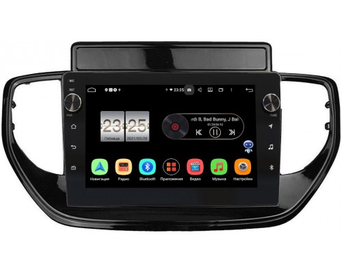 Hyundai Solaris II 2020-2021 Canbox BPX409-9-TK957 на Android 10 (4/32, DSP, IPS, с голосовым ассистентом, с крутилками)