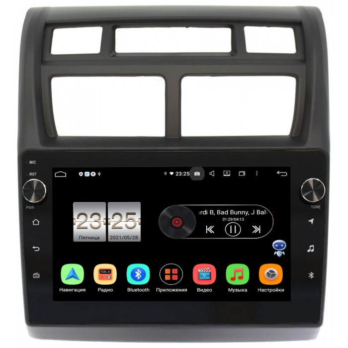 Штатная магнитола Kia Sportage II 2008-2010 Canbox BPX409-9049 на Android 10 (4/32, DSP, IPS, с голосовым ассистентом, с крутилками)