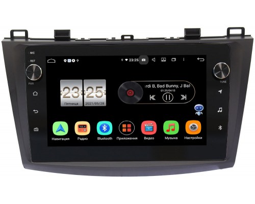 Mazda 3 (BL) 2009-2013 Canbox BPX409-9050 на Android 10 (4/32, DSP, IPS, с голосовым ассистентом, с крутилками)