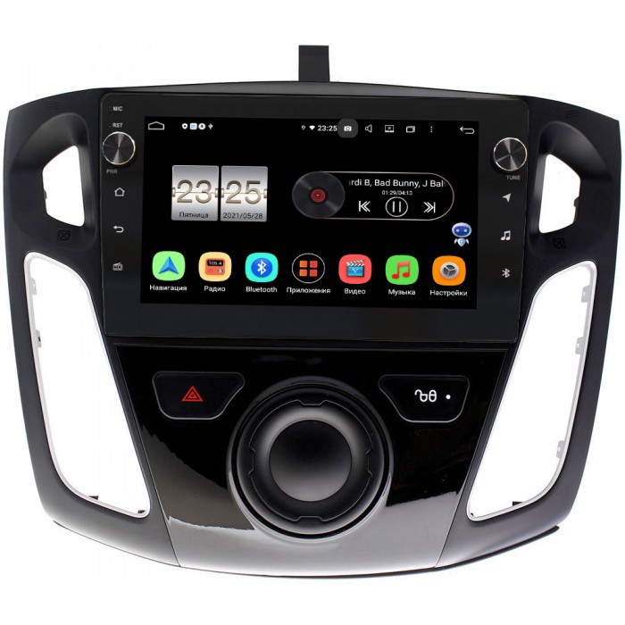 Штатная магнитола Ford Focus III 2011-2020 Canbox BPX609-9065 на Android 10 (4/64, DSP, IPS, с голосовым ассистентом, с крутилками)