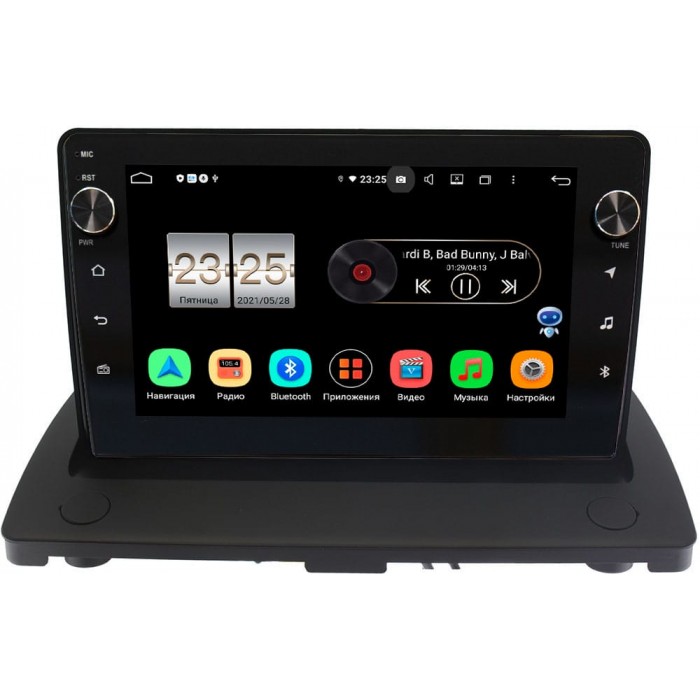 Штатная магнитола Volvo XC-90 I 2006-2014 Canbox BPX409-9123 на Android 10 (4/32, DSP, IPS, с голосовым ассистентом, с крутилками)