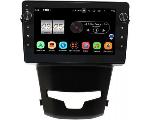 SsangYong Actyon II 2013-2020 Canbox BPX409-9183 на Android 10 (4/32, DSP, IPS, с голосовым ассистентом, с крутилками)