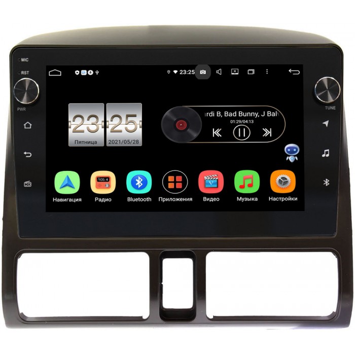 Штатная магнитола Honda CR-V II 2001-2006 Canbox BPX609-9204 на Android 10 (4/64, DSP, IPS, с голосовым ассистентом, с крутилками)