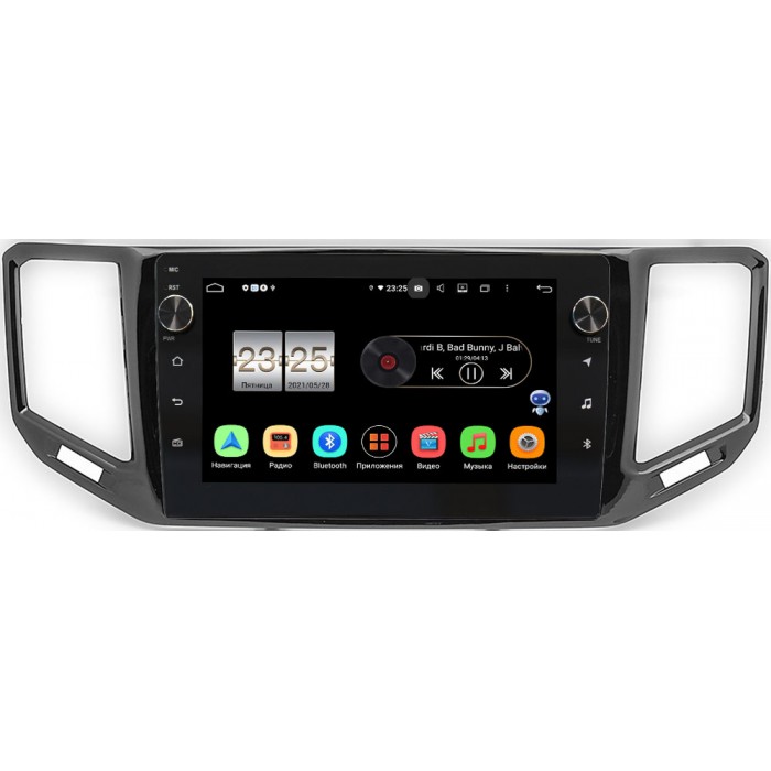 Штатная магнитола Volkswagen Teramont 2017-2021 (глянец) Canbox BPX610-10-054 на Android 10 (4/64, DSP, IPS, с голосовым ассистентом, с крутилками)