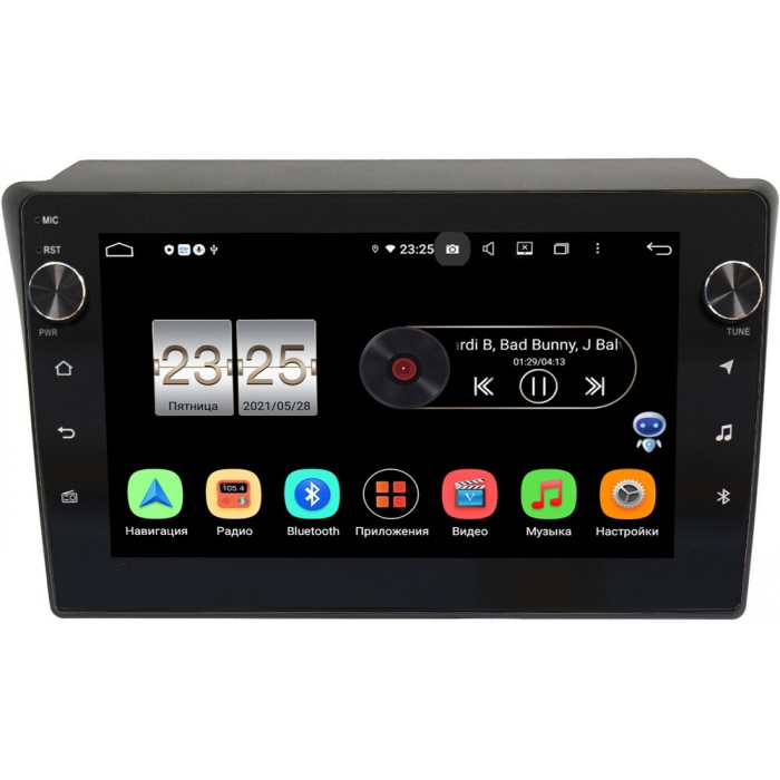 Штатная магнитола Toyota Hilux Surf VI 1997-2001 Canbox BPX610-10-1084 на Android 10 (4/64, DSP, IPS, с голосовым ассистентом, с крутилками)