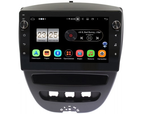 Toyota Aygo 2005-2014 Canbox BPX610-10-1152 на Android 10 (4/64, DSP, IPS, с голосовым ассистентом, с крутилками)