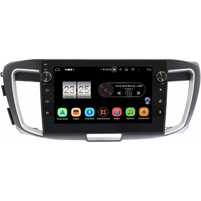 Штатная магнитола Honda Accord 9 (IX) 2013-2015 Canbox BPX610-10-1156 на Android 10 (4/64, DSP, IPS, с голосовым ассистентом, с крутилками)