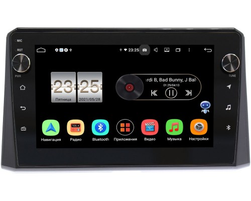 Toyota Corolla XII 2019-2021 (для авто без камеры) Canbox BPX610-10-1178 на Android 10 (4/64, DSP, IPS, с голосовым ассистентом, с крутилками)
