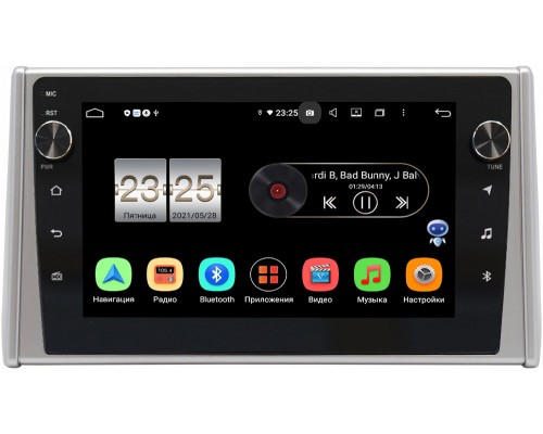 Toyota RAV4 (XA50) 2018-2021 Canbox BPX410-10-RAV419MFA-2 на Android 10 (4/32, DSP, IPS, с голосовым ассистентом, с крутилками)