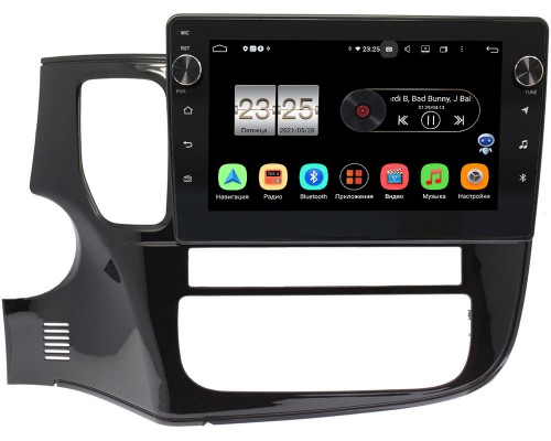 Mitsubishi Outlander III 2012-2019 Canbox BPX610-10-493 для авто с камерой на Android 10 (4/64, DSP, IPS, с голосовым ассистентом, с крутилками)