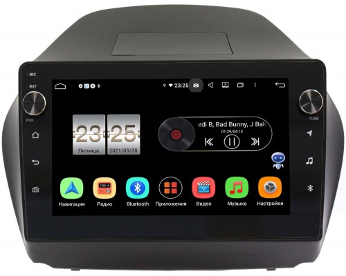 Hyundai ix35 2010-2015 Canbox BPX610-1042 на Android 10 (4/64, DSP, IPS, с голосовым ассистентом, с крутилками) (для авто с камерой)