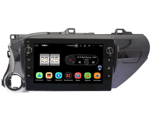 Toyota Hilux VIII 2015-2021 Canbox BPX610-1056 на Android 10 (4/64, DSP, IPS, с голосовым ассистентом, с крутилками) (для любой комплектации)
