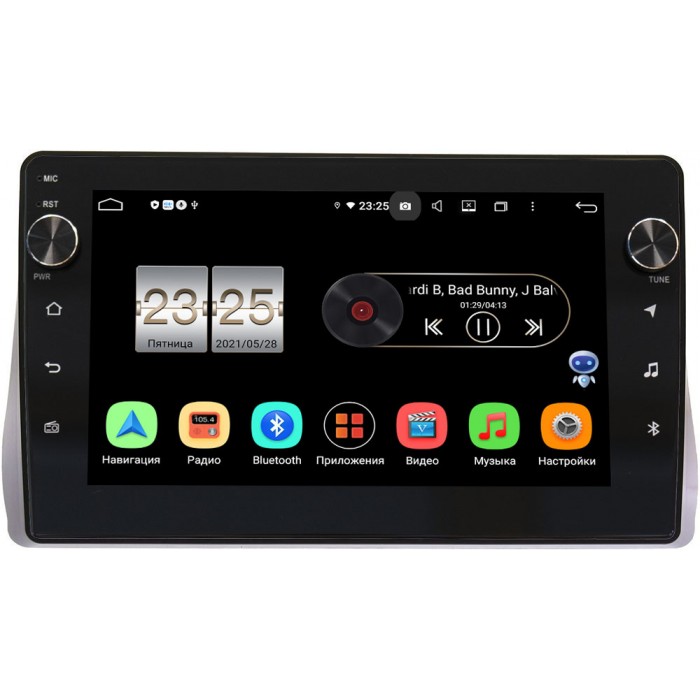 Штатная магнитола Toyota Wish II 2009-2017 Canbox BPX610-1066 на Android 10 (4/64, DSP, IPS, с голосовым ассистентом, с крутилками)