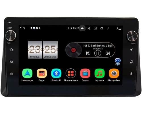Mitsubishi Eclipse Cross 2017-2021 Canbox BPX610-1080 на Android 10 (4/64, DSP, IPS, с голосовым ассистентом, с крутилками)