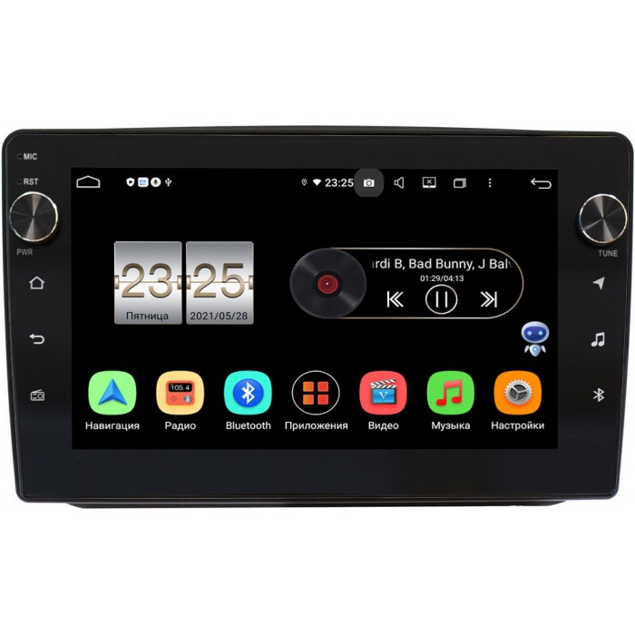 Штатная магнитола Skoda Fabia II 2007-2014 Canbox BPX610-1089 на Android 10 (4/64, DSP, IPS, с голосовым ассистентом, с крутилками)