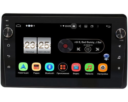 Renault Arkana I 2019-2020 Canbox BPX410-1095 на Android 10 (4/32, DSP, IPS, с голосовым ассистентом, с крутилками)