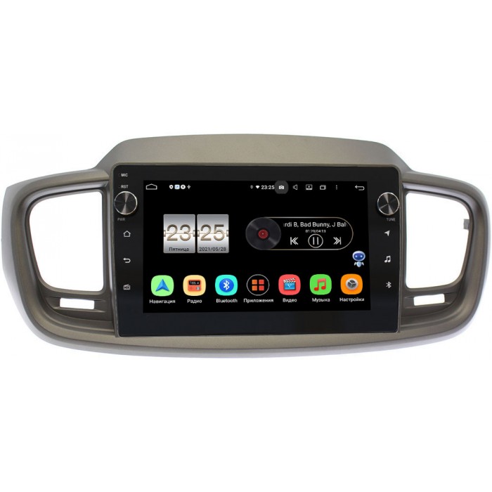 Штатная магнитола Kia Sorento III Prime 2015-2020 Canbox BPX610-10-1125 на Android 10 (4/64, DSP, IPS, с голосовым ассистентом, с крутилками)