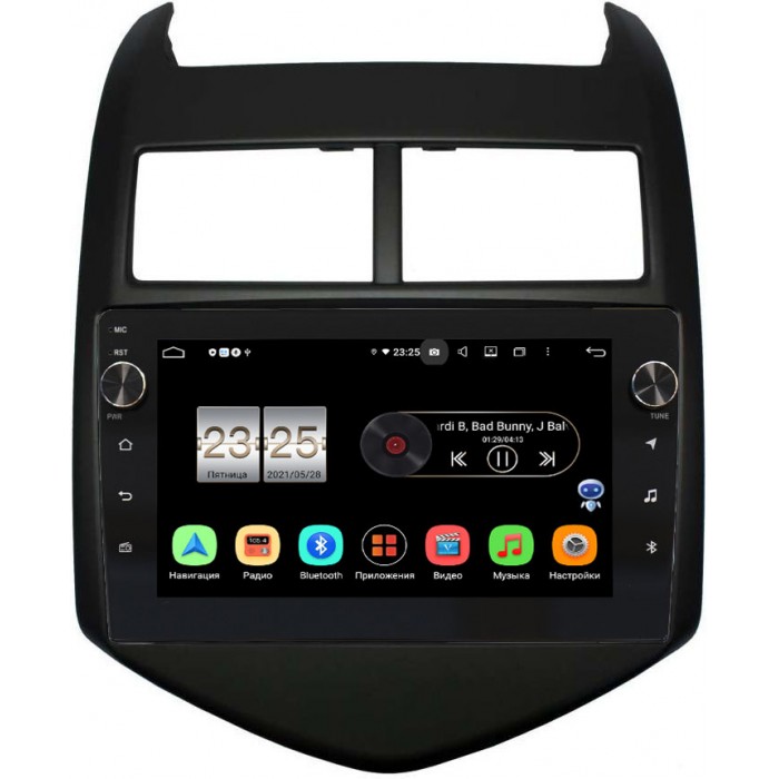 Штатная магнитола Chevrolet Aveo II 2011-2015 Canbox BPX409-9009 на Android 10 (4/32, DSP, IPS, с голосовым ассистентом, с крутилками)
