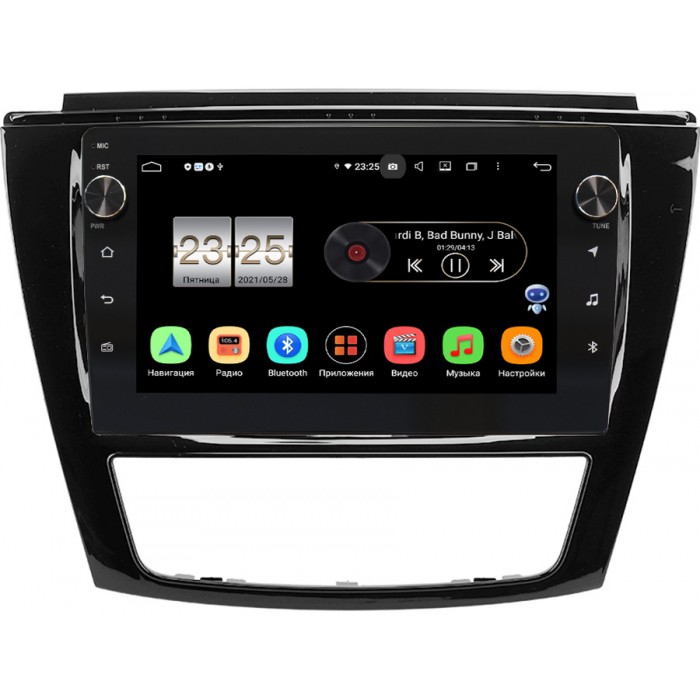 Штатная магнитола JAC S5 2013-2021 (глянец) Canbox BPX409-1149 на Android 10 (4/32, DSP, IPS, с голосовым ассистентом, с крутилками)