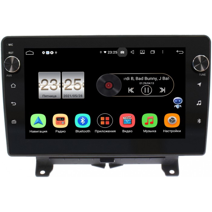 Штатная магнитола Canbox BPX609-1204 для Land Rover Range Rover Sport 2005-2009 на Android 10 (4/64, DSP, IPS, с голосовым ассистентом, с крутилками)