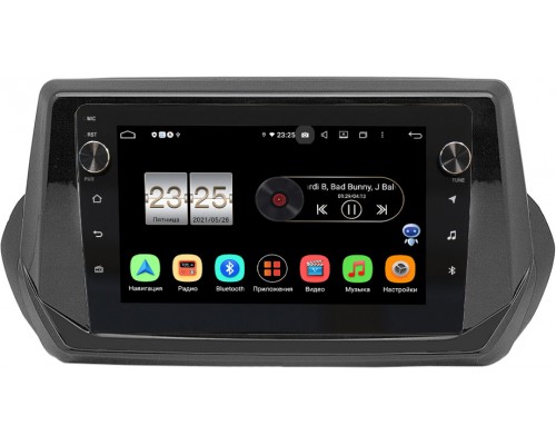 Peugeot 2008 2019-2022 Canbox BPX409-1214 на Android 10 (4/32, DSP, IPS, с голосовым ассистентом, с крутилками)