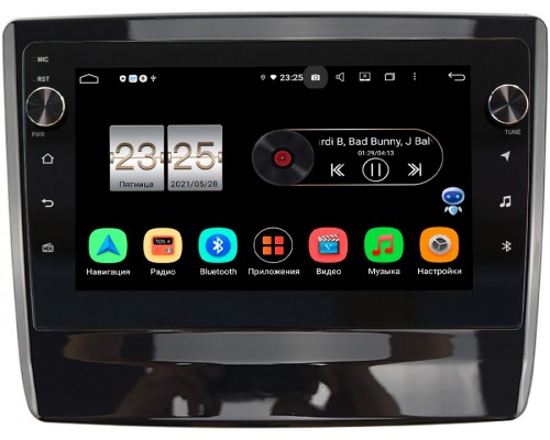 Isuzu D-Max III 2019-2022 (черный глянец) Canbox BPX409-1335 на Android 10 (4/32, DSP, IPS, с голосовым ассистентом, с крутилками)