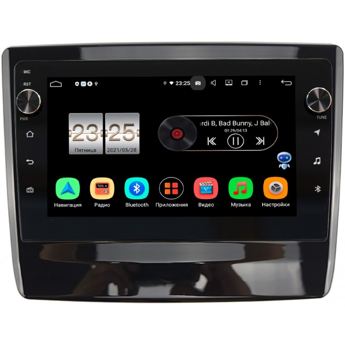 Штатная магнитола Canbox BPX409-1335 для Isuzu D-Max III 2019-2022 (черный глянец) на Android 10 (4/32, DSP, IPS, с голосовым ассистентом, с крутилками)