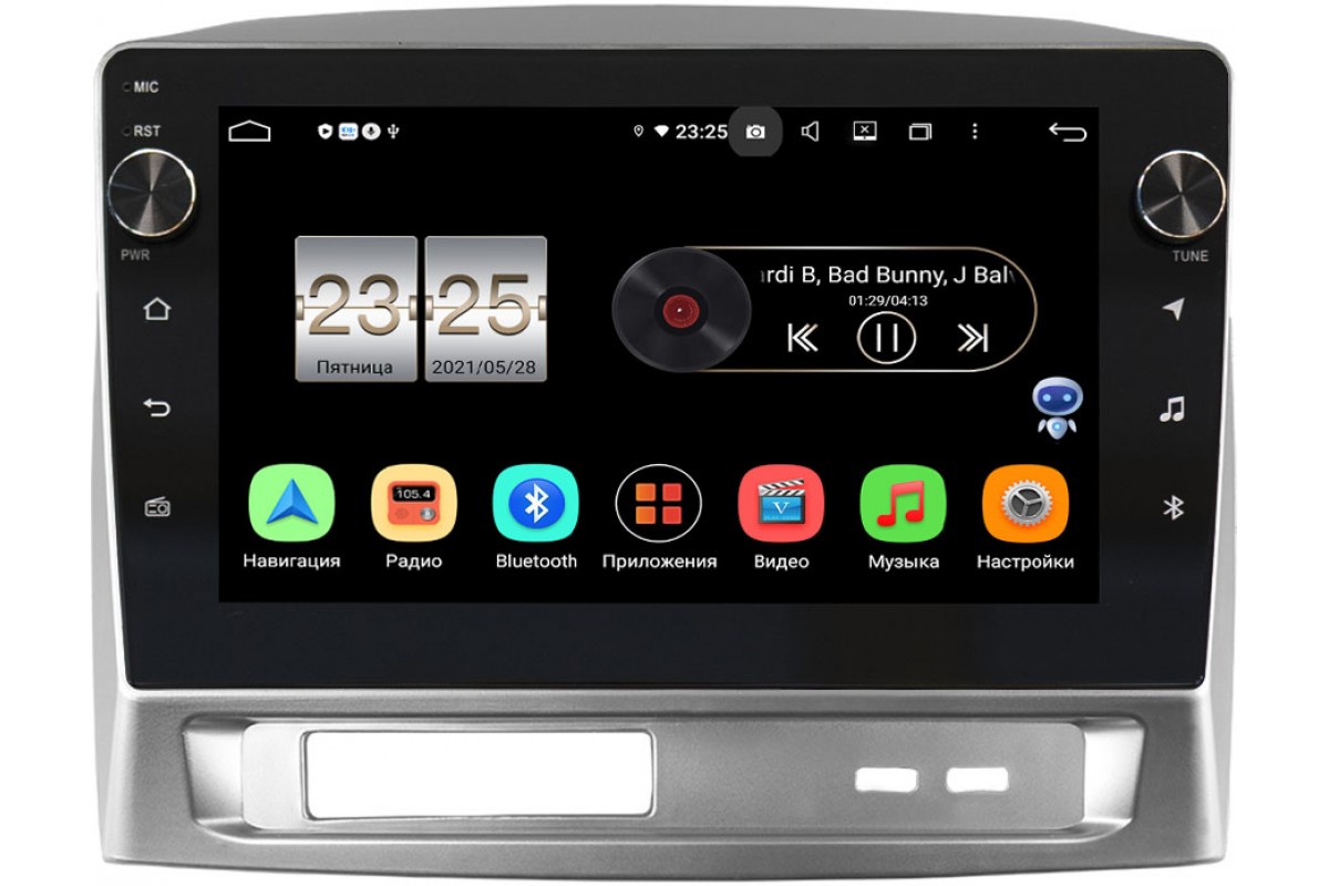 Штатная магнитола Geely MK 2006-2013 Canbox BPX609-1680 на Android 10  (4/64, DSP, IPS, с голосовым ассистентом, с крутилками) Купить