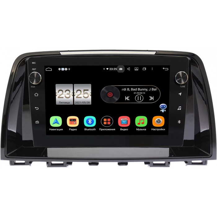 Штатная магнитола Mazda 6 (GJ) (2012-2015) Canbox BPX409-435 на Android 10 (4/32, DSP, IPS, с крутилками)