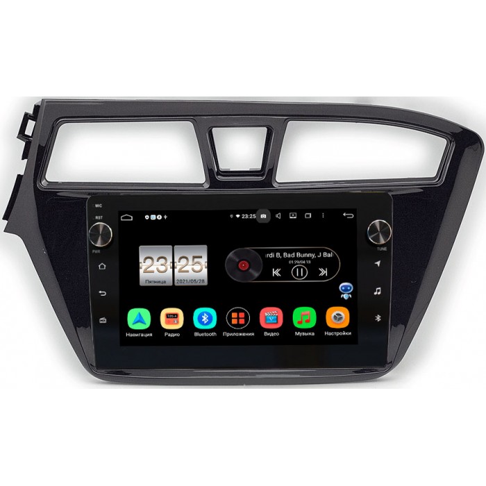 Штатная магнитола Hyundai i20 II 2014-2018 Canbox BPX609-578 на Android 10 (4/64, DSP, IPS, с голосовым ассистентом, с крутилками)