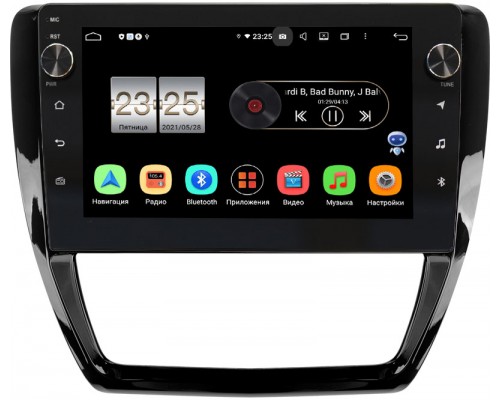 Volkswagen Jetta 2010-2018 (глянец) Canbox BPX610-043 на Android 10 (4/64, DSP, IPS, с голосовым ассистентом, с крутилками)