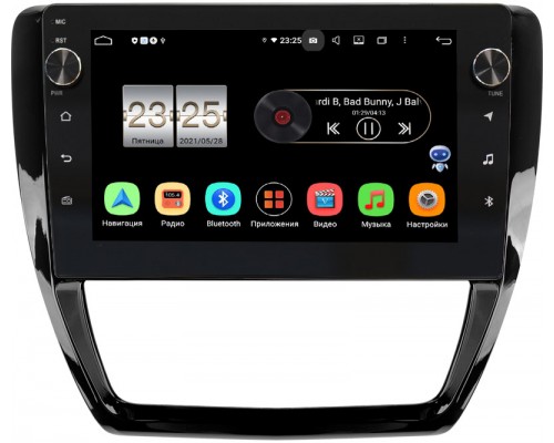 Volkswagen Jetta 2010-2018 (глянец) Canbox BPX410-043 на Android 10 (4/32, DSP, IPS, с голосовым ассистентом, с крутилками)