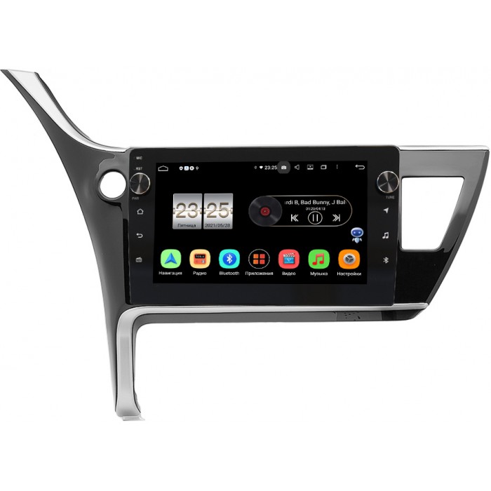 Штатная магнитола Toyota Corolla 11 (2015-2022) (тип 2) для авто с камерой Canbox BPX410-1266 на Android 10 (4/32, DSP, IPS, с крутилками)