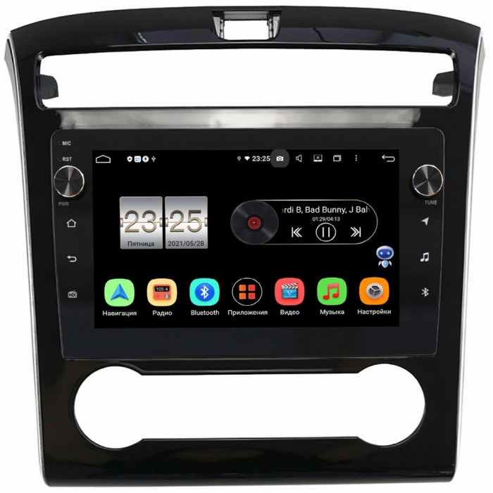 Штатная магнитола Canbox BPX410-1302 для Hyundai Tucson IV 2020-2022 (с кондиционером) на Android 10 (4/32, DSP, IPS, с голосовым ассистентом, с крутилками)