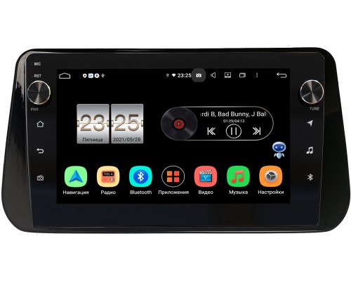 Hyundai Santa Fe IV 2020-2022 Canbox BPX610-1309 на Android 10 (4/64, DSP, IPS, с голосовым ассистентом, с крутилками)