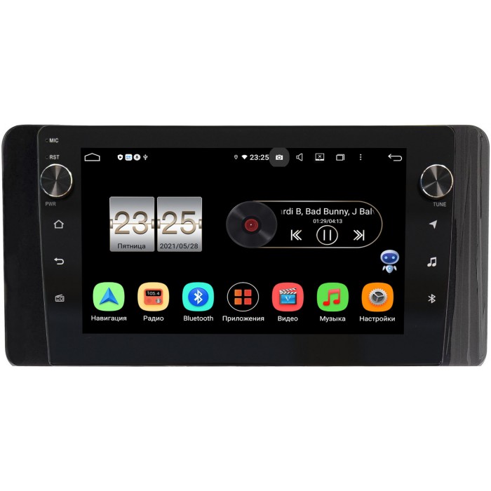 Штатная магнитола Canbox BPX610-1400 для Volkswagen Polo 6 2020-2022 на Android 10 (4/64, DSP, IPS, с голосовым ассистентом, с крутилками)