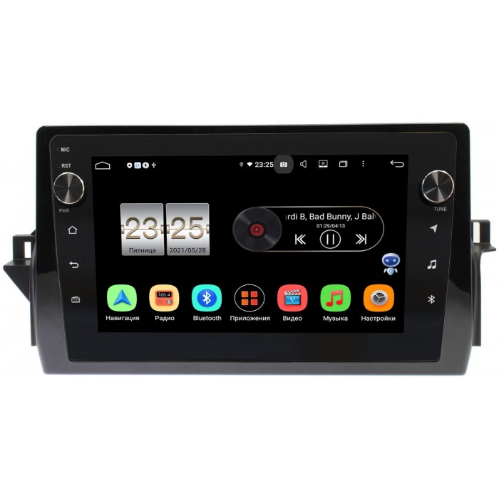 Штатная магнитола Canbox BPX610-TK763 для Toyota Camry XV70 2021+ (левый руль) на Android 10 (4/64, DSP, IPS, с голосовым ассистентом, с крутилками)