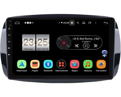 Smart Fortwo III, Forfour II 2014-2021 Canbox PX409-9-019 на Android 10 (4/32, DSP, IPS, с голосовым ассистентом)