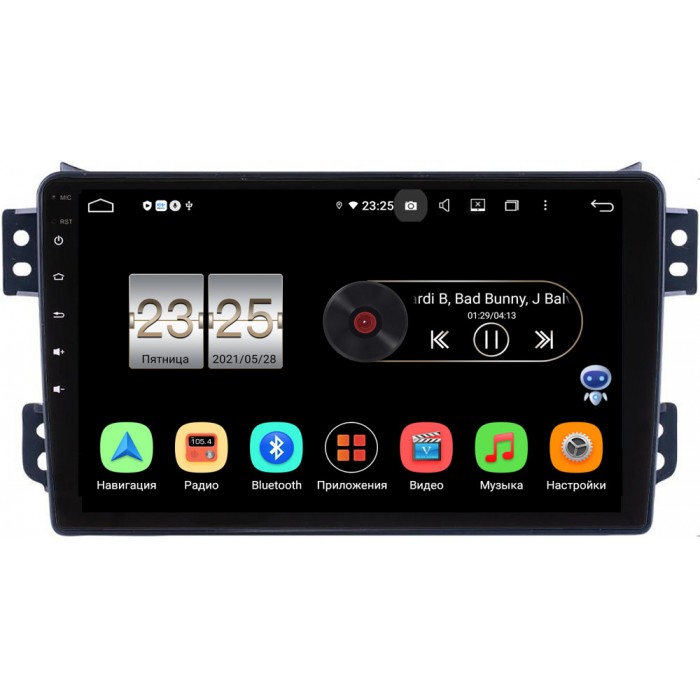 Штатная магнитола Suzuki Splash (2008-2012) Canbox PX609-9-370 на Android 10 (4/64, DSP, IPS, с голосовым ассистентом)