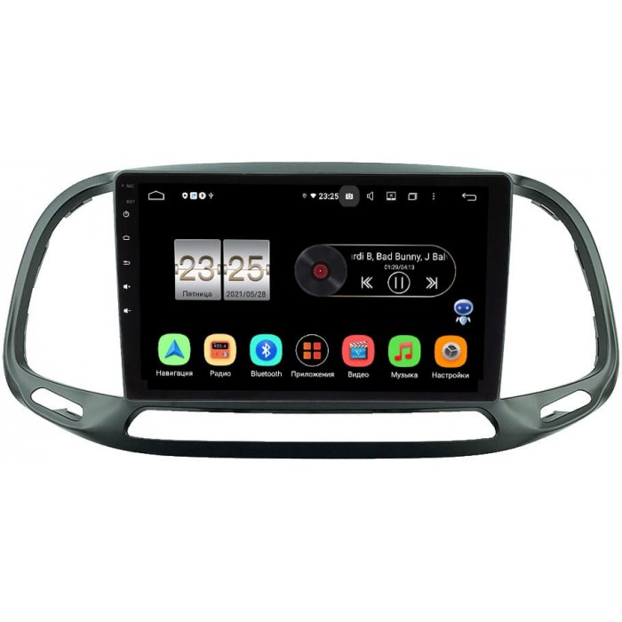 Штатная магнитола Fiat Doblo II 2015-2021 Canbox PX409-9-636 на Android 10 (4/32, DSP, IPS, с голосовым ассистентом)