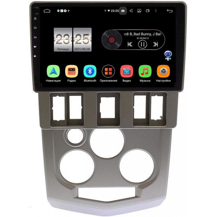Штатная магнитола Renault Logan I 2004-2009 Canbox PX409-9-674 на Android 10 (4/32, DSP, IPS, с голосовым ассистентом)